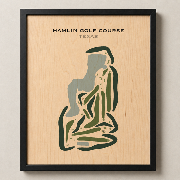 Hamlin Golf Course, Texas - Printed Golf Courses