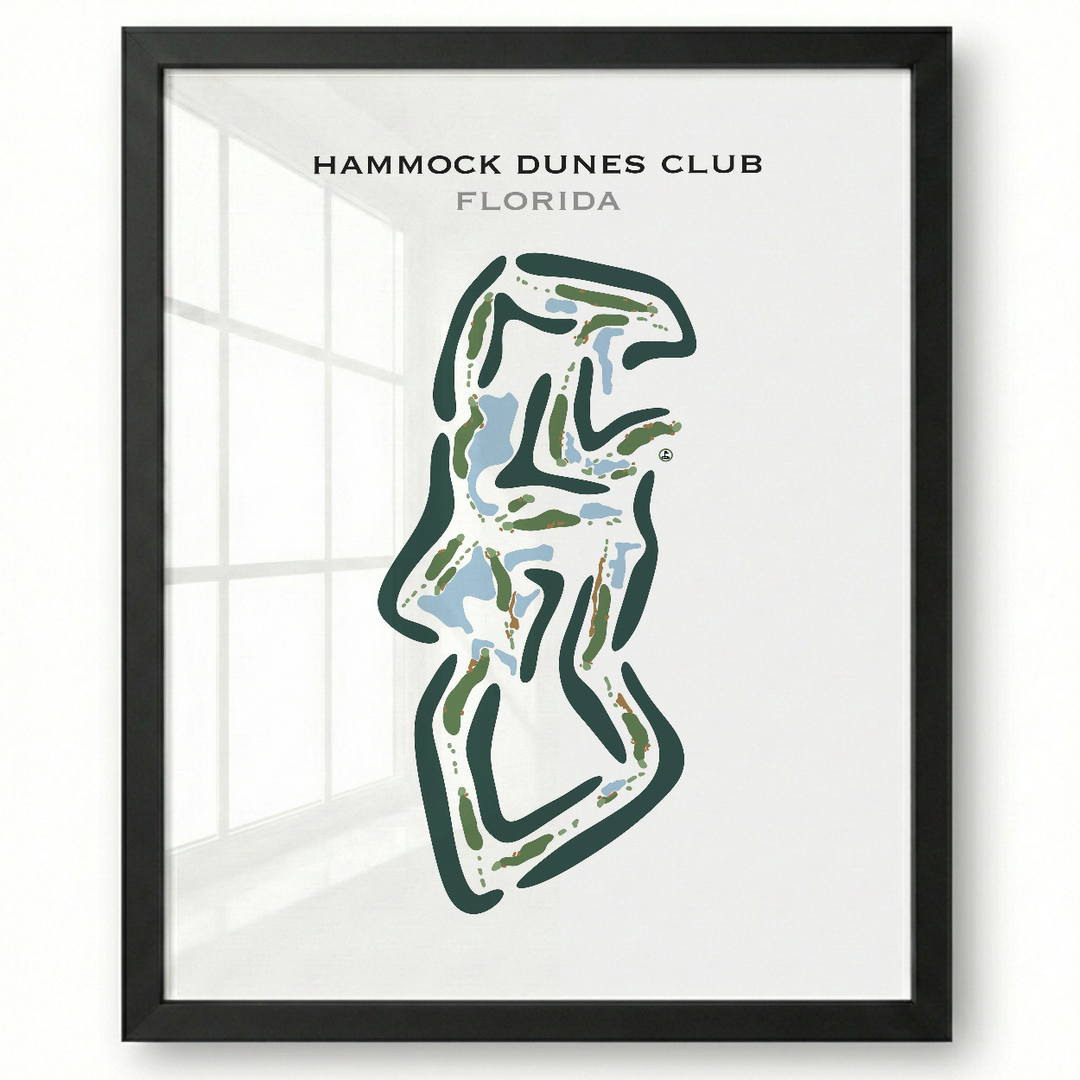 Hammock Dunes Club, Florida - Printed Golf Courses
