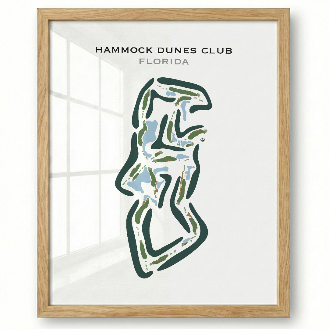 Hammock Dunes Club, Florida - Printed Golf Courses