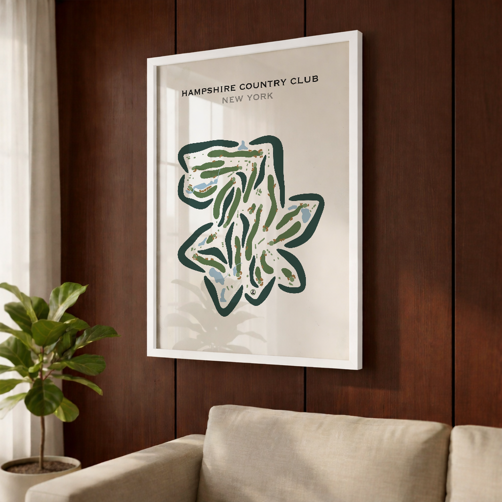 Hampshire Country Club, New York  - Printed Golf Courses