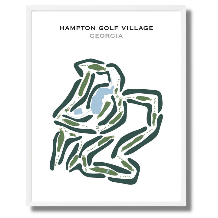 Hampton Golf Village, Georgia - Printed Golf Courses