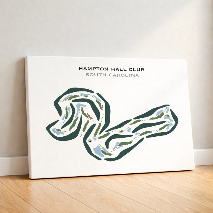 Hampton Hall Club, South Carolina - Printed Golf Course