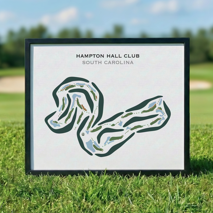 Hampton Hall Club, South Carolina - Printed Golf Course