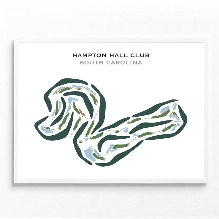 Hampton Hall Club, South Carolina - Printed Golf Course