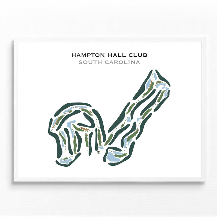 Hampton Hall Club, South Carolina - Printed Golf Course