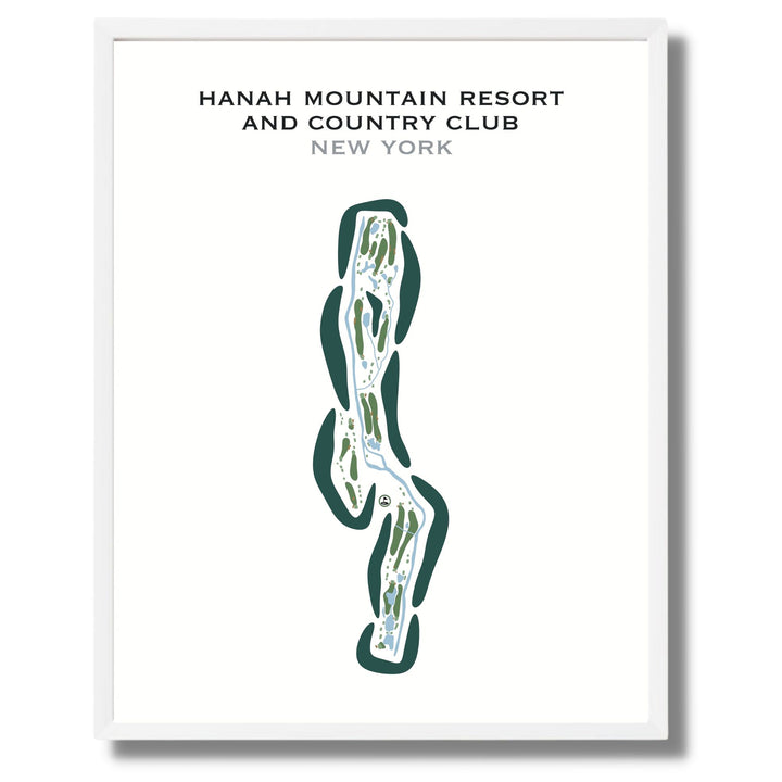 Hanah Mountain Resort & Country Club, New York - Printed Golf Courses