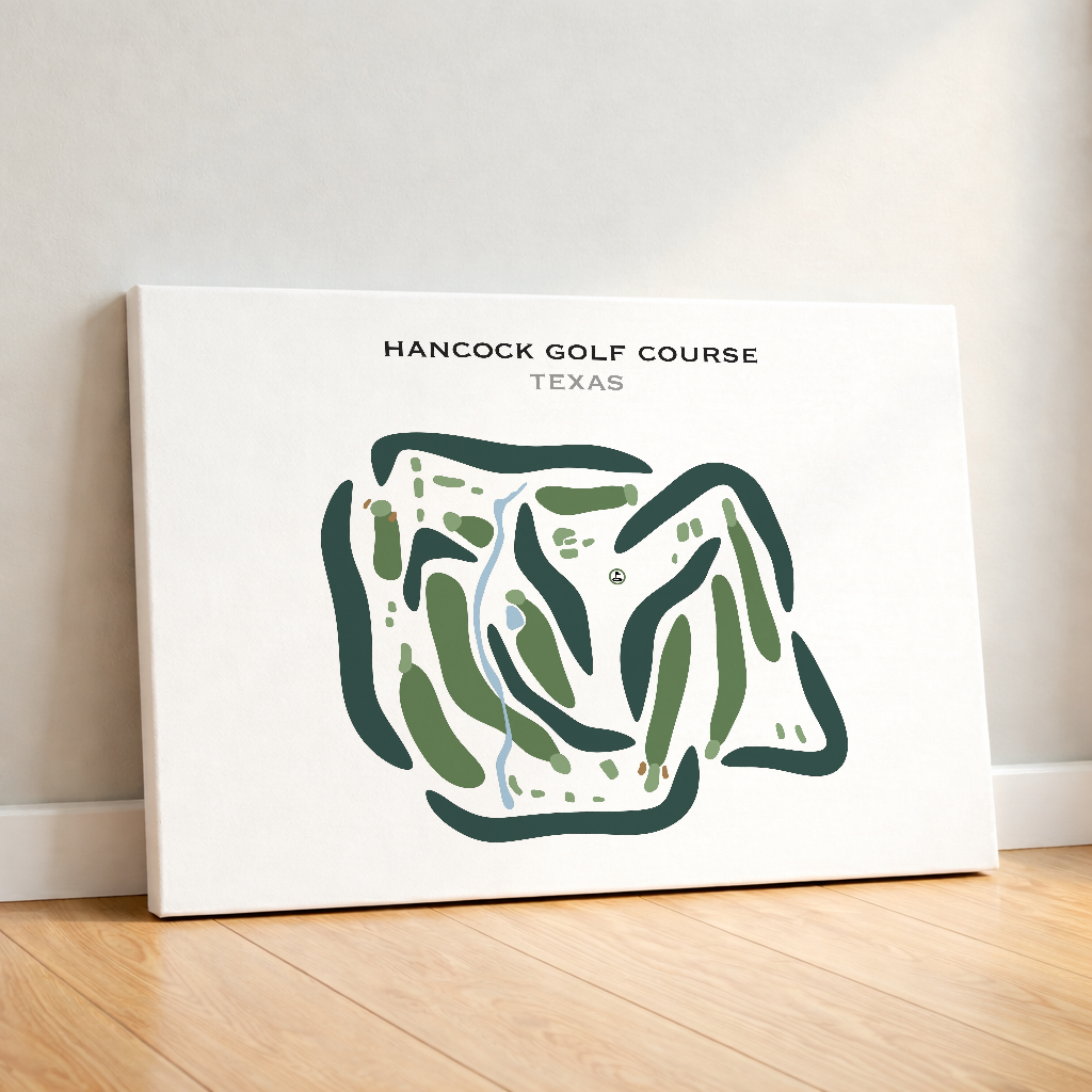 Hancock Golf Course, Texas - Printed Golf Courses