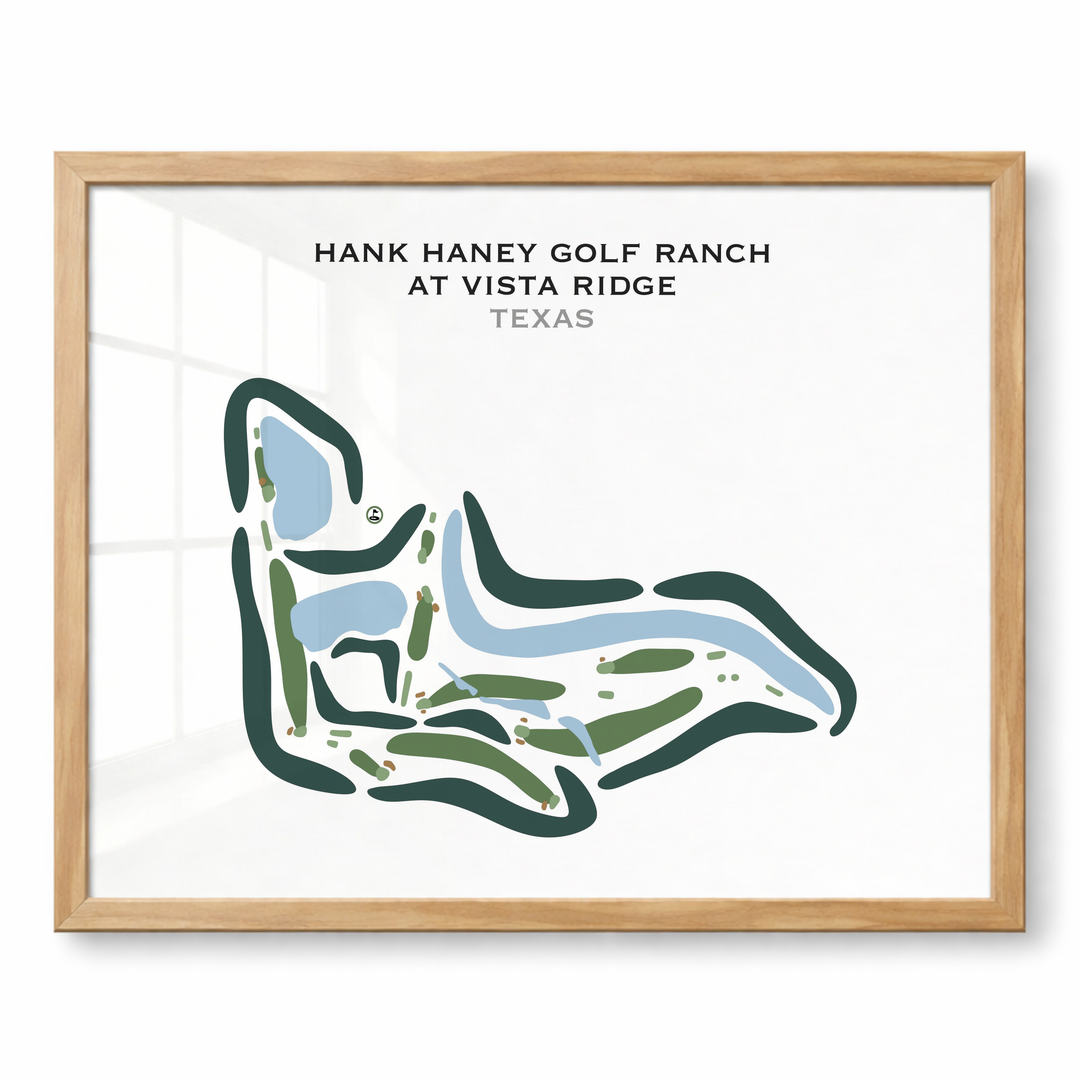Hank Haney Golf Ranch at Vista Ridge, Texas - Printed Golf Courses