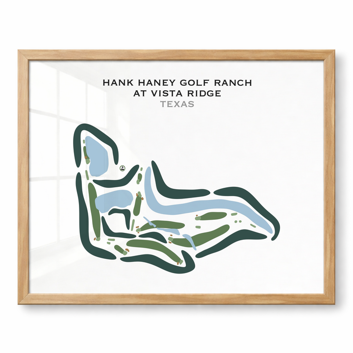 Hank Haney Golf Ranch at Vista Ridge, Texas - Printed Golf Courses
