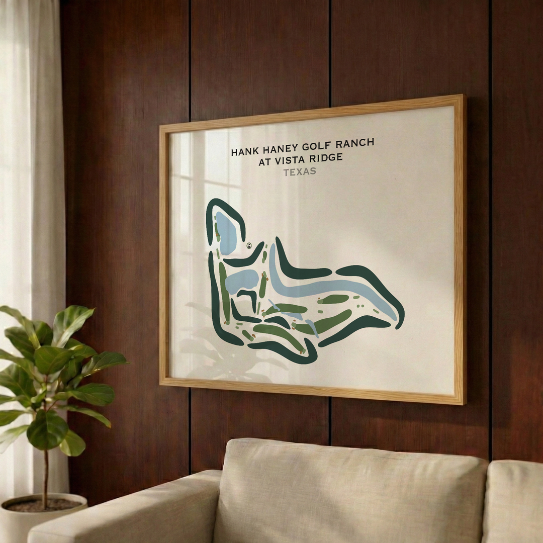Hank Haney Golf Ranch at Vista Ridge, Texas - Printed Golf Courses