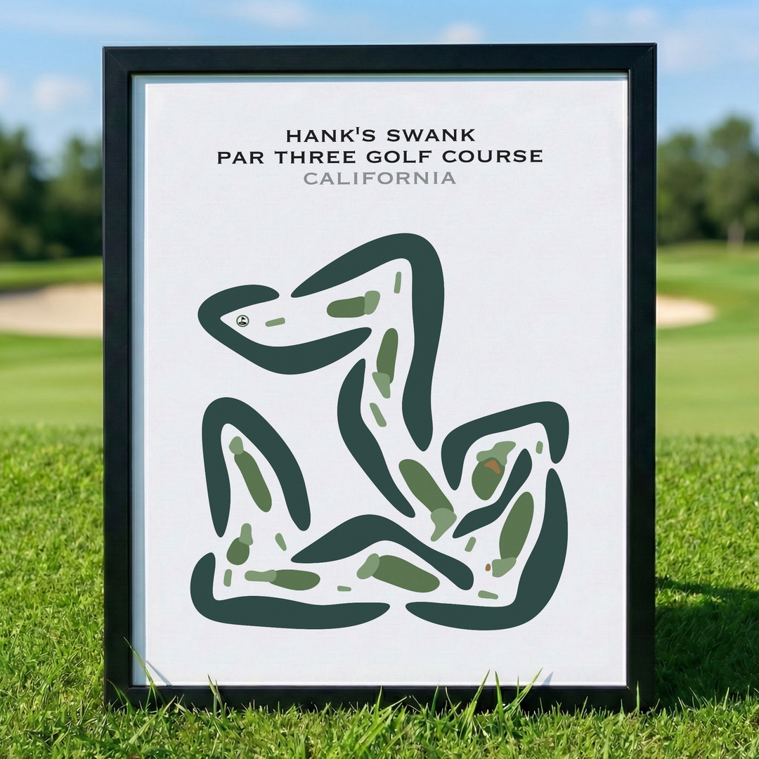 Hank's Swank Par Three Golf Course, California - Printed Golf Courses
