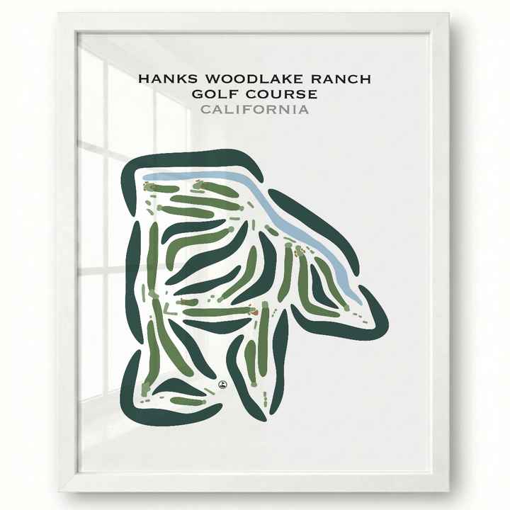 Hanks Woodlake Ranch Golf Course, California - Printed Golf Courses