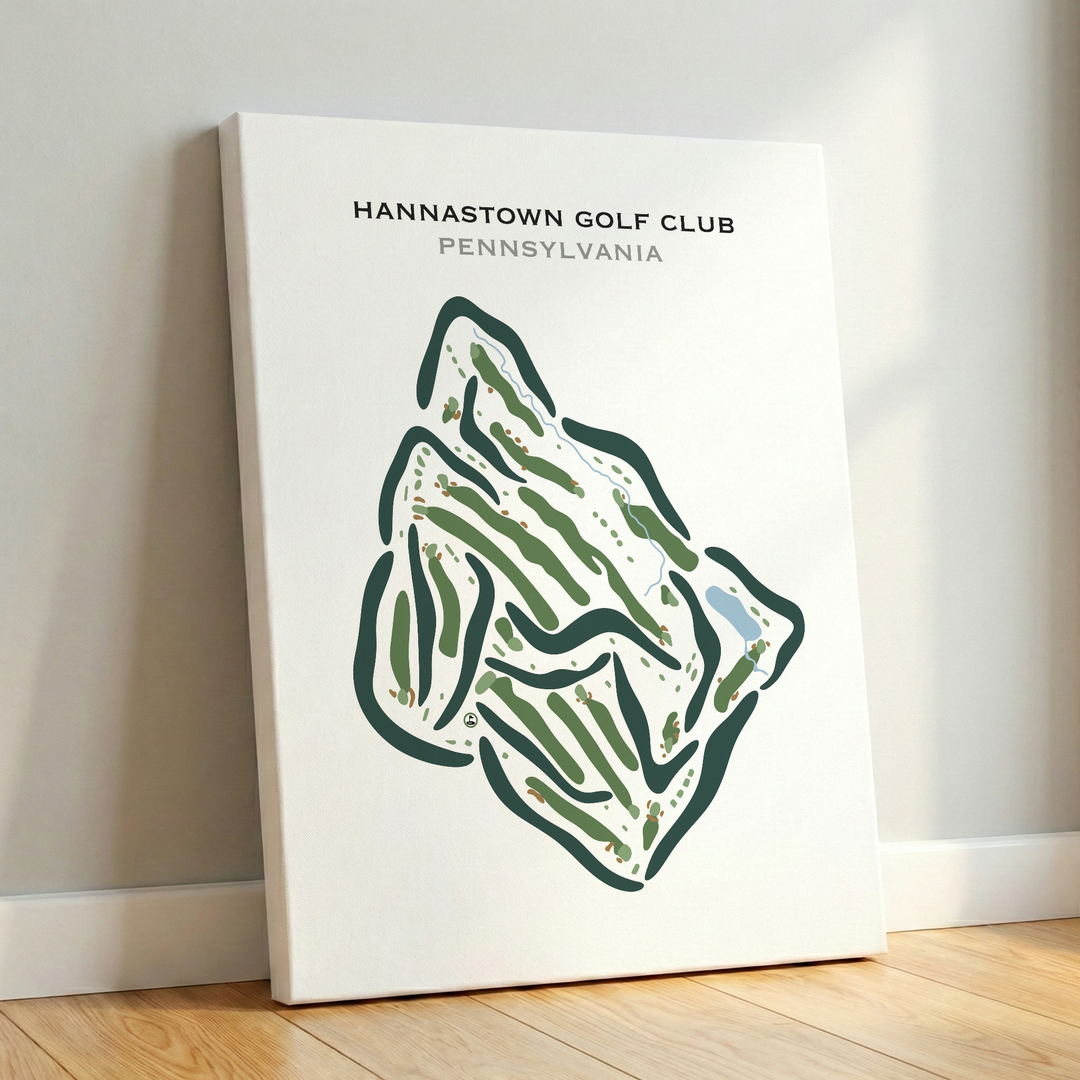 Hannastown Golf Club, Pennsylvania - Printed Golf Course