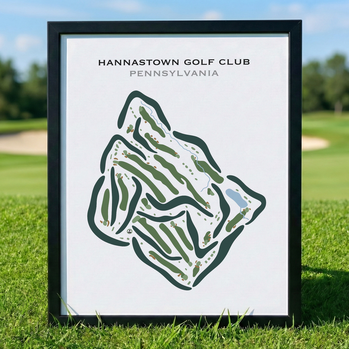 Hannastown Golf Club, Pennsylvania - Printed Golf Course