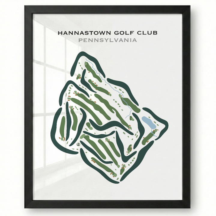 Hannastown Golf Club, Pennsylvania - Printed Golf Course
