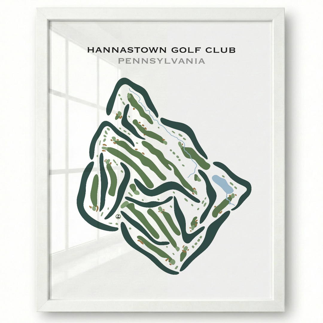 Hannastown Golf Club, Pennsylvania - Printed Golf Course