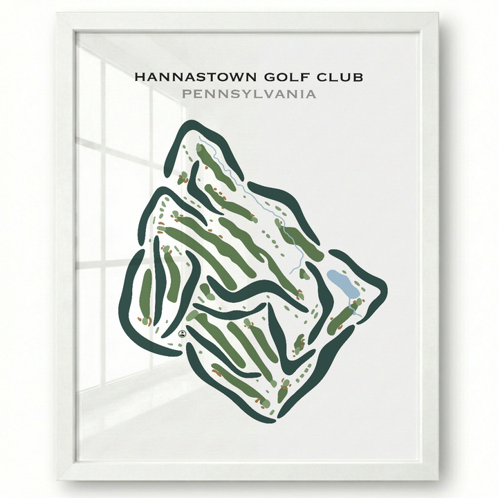 Hannastown Golf Club, Pennsylvania - Printed Golf Course