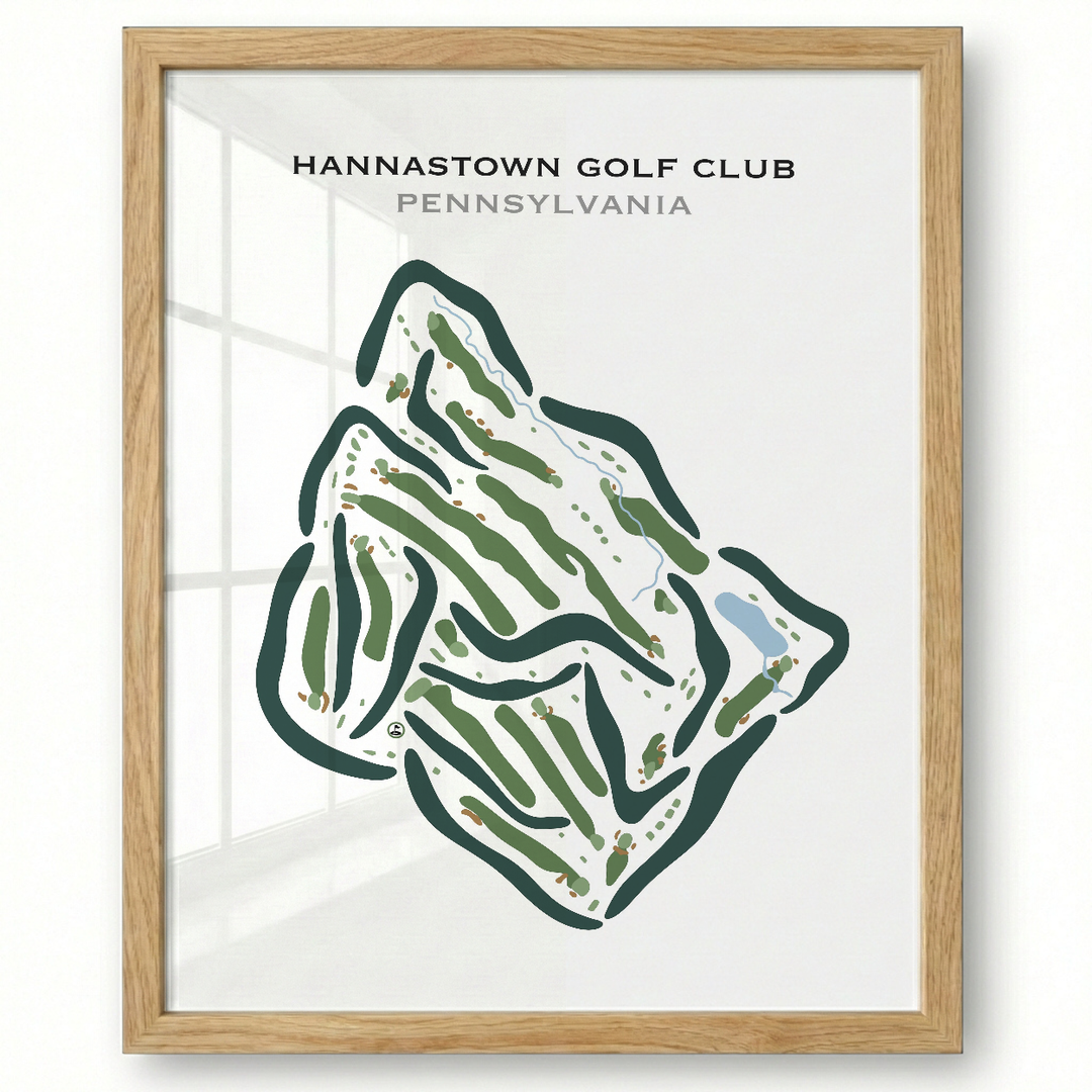 Hannastown Golf Club, Pennsylvania - Printed Golf Course