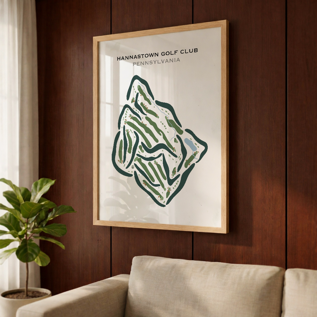 Hannastown Golf Club, Pennsylvania - Printed Golf Course