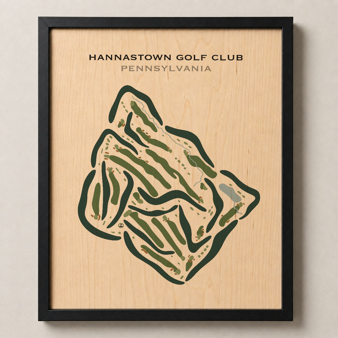 Hannastown Golf Club, Pennsylvania - Printed Golf Course