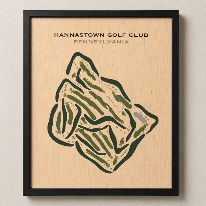 Hannastown Golf Club, Pennsylvania - Printed Golf Course