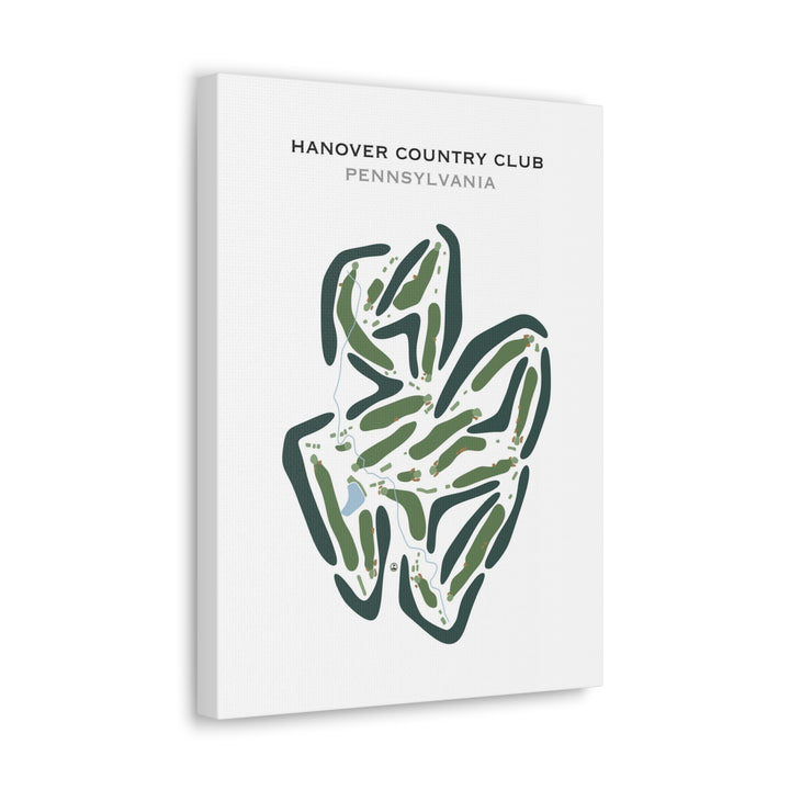 Hanover Country Club, Pennsylvania - Printed Golf Courses