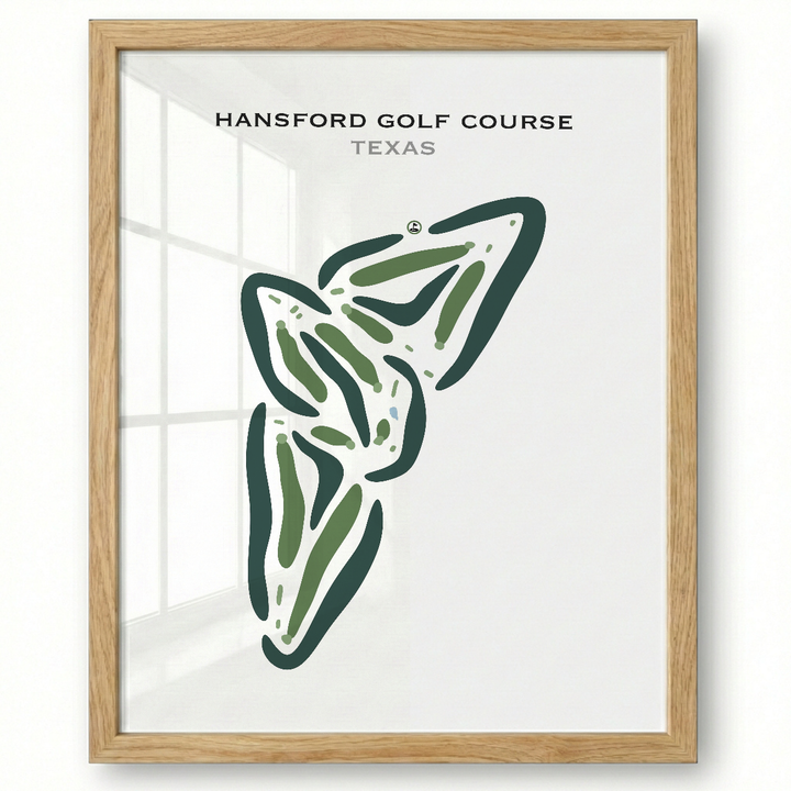 Hansford Golf Course, Texas - Printed Golf Courses