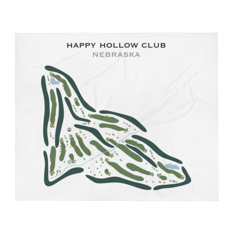 Happy Hollow Club, Nebraska - Printed Golf Course