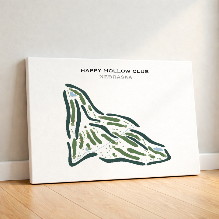 Happy Hollow Club, Nebraska - Printed Golf Course