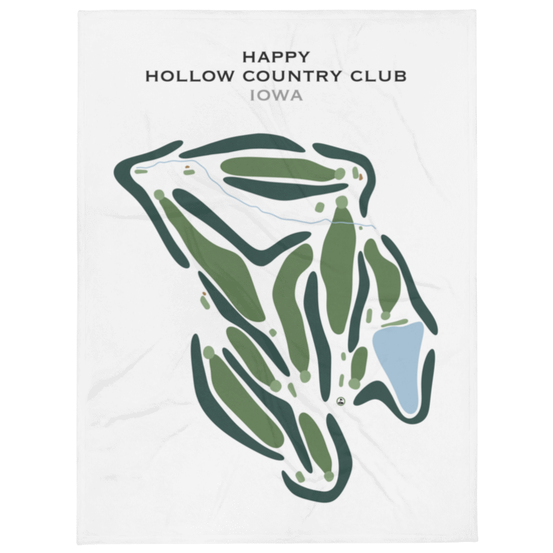 Happy Hollow Country Club, Iowa - Printed Golf Course