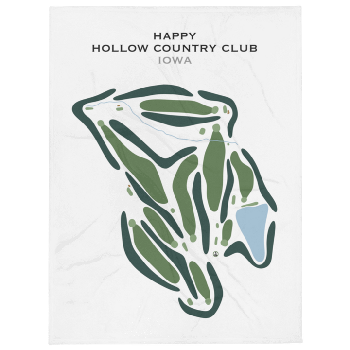 Happy Hollow Country Club, Iowa - Printed Golf Course