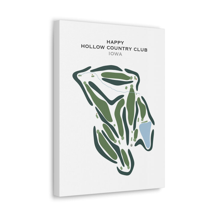 Happy Hollow Country Club, Iowa - Printed Golf Course