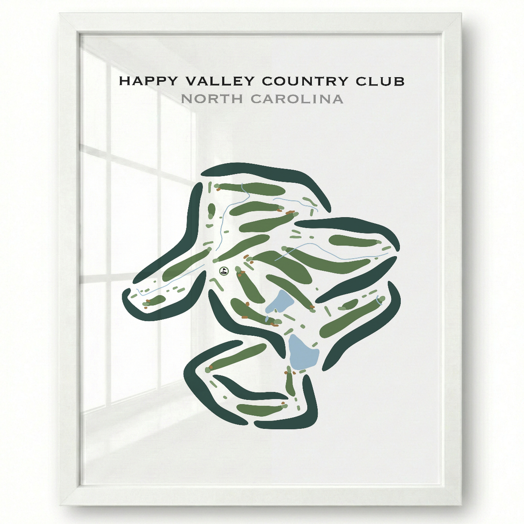 Happy Valley Country Club, North Carolina - Printed Golf Courses