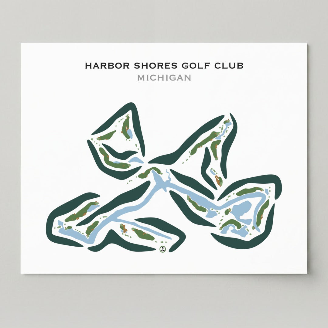 Harbor Shores Golf Club, Michigan - Printed Golf Courses