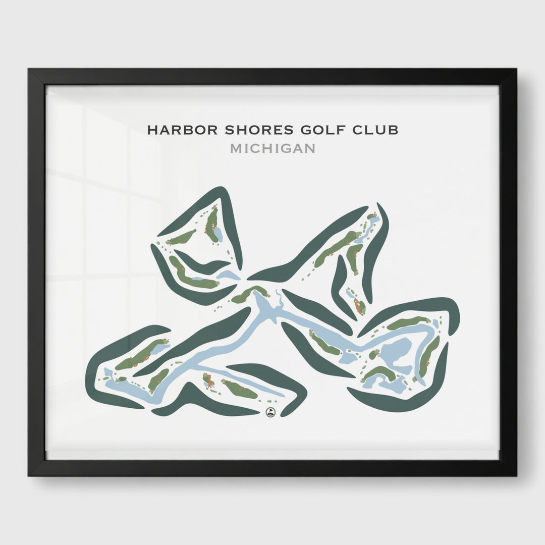 Harbor Shores Golf Club, Michigan - Printed Golf Courses
