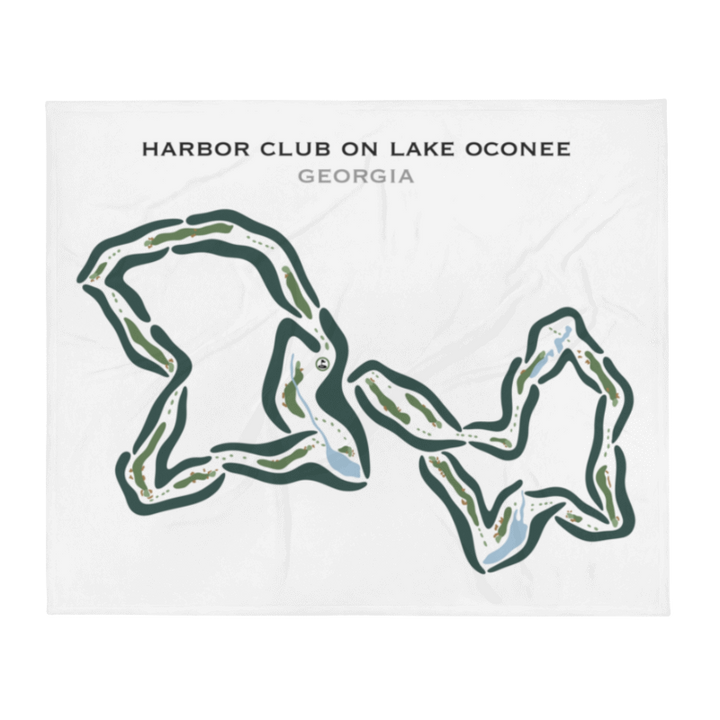 Harbor Club on Lake Oconee Golf Course, Georgia - Printed Golf Courses