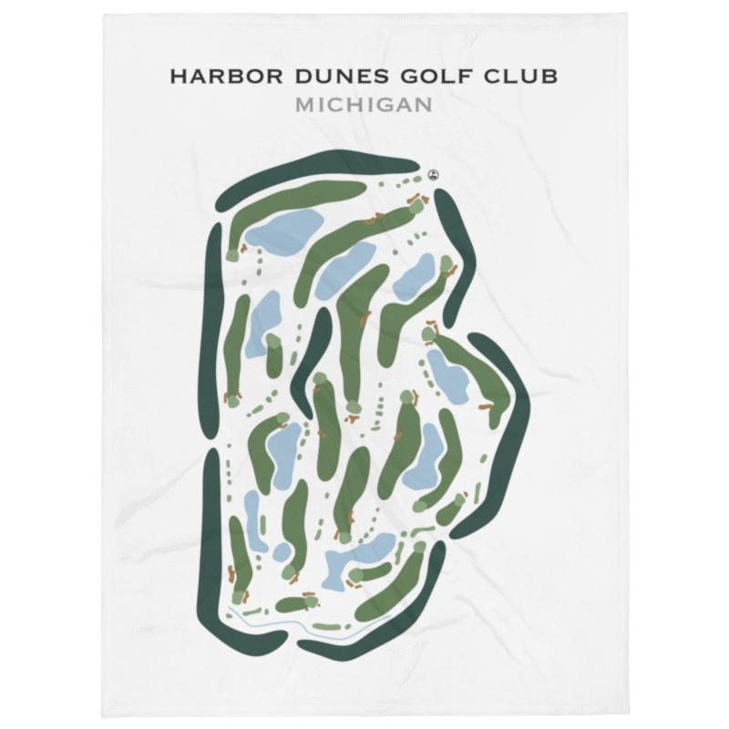 Harbor Dunes Golf Club, Michigan - Printed Golf Courses