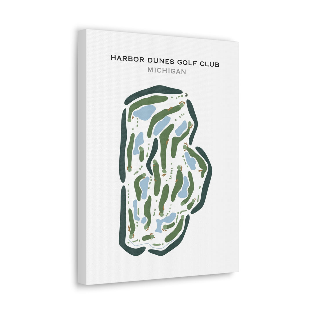 Harbor Dunes Golf Club, Michigan - Printed Golf Courses