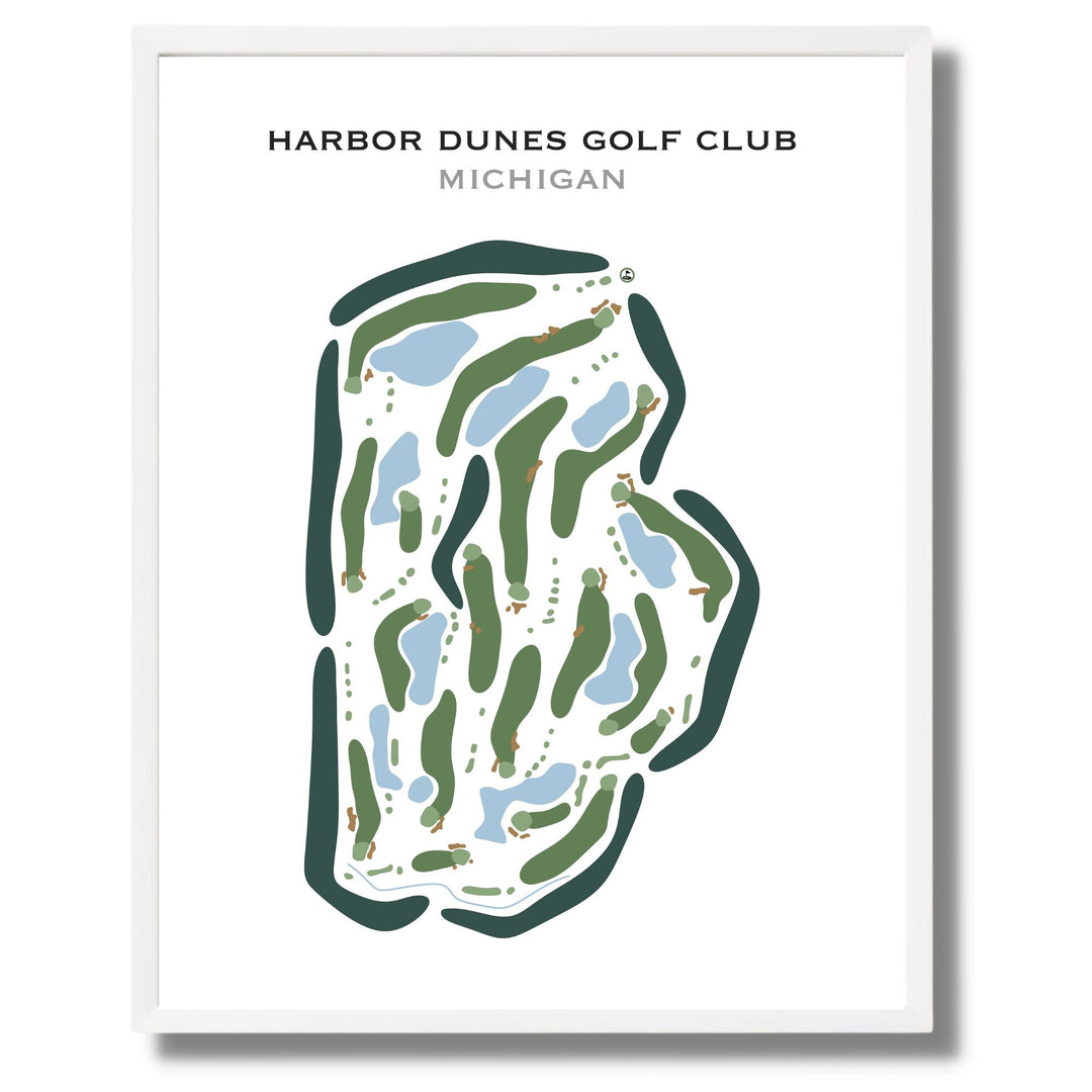 Harbor Dunes Golf Club, Michigan - Printed Golf Courses