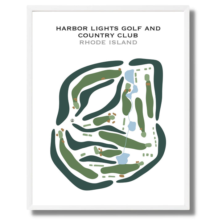 Harbor Lights Golf & Country Club, Rhode Island - Printed Golf Courses