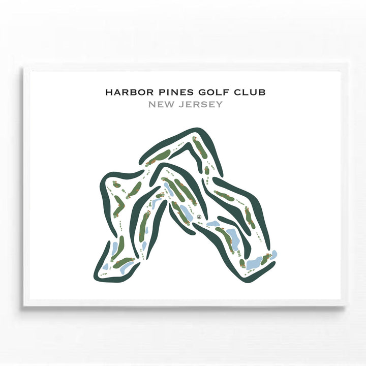 Harbor Pines Golf Club, New Jersey - Printed Golf Courses