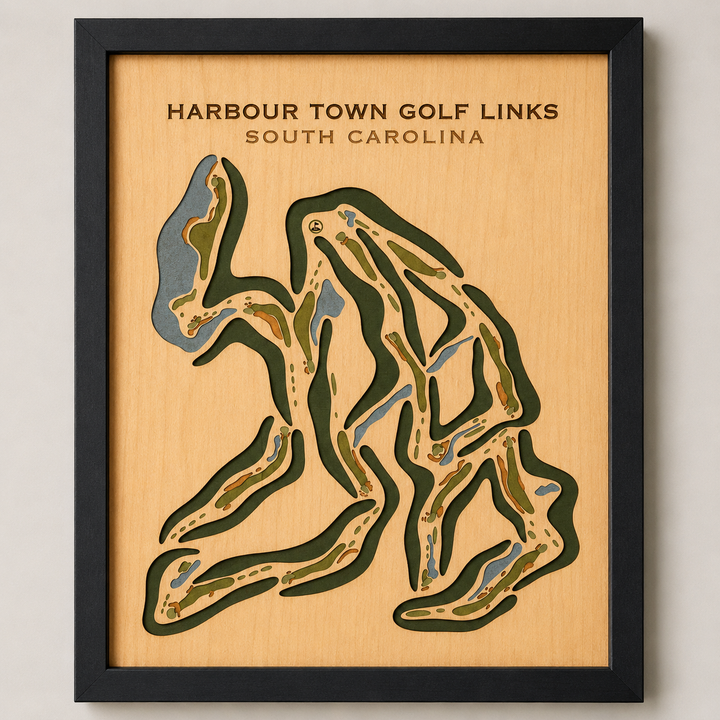 Harbour Town Golf Links, Hilton Head, South Carolina - Printed Golf Courses
