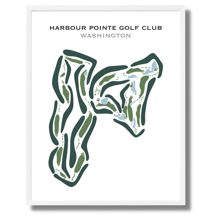 Harbour Pointe Golf Club, Washington - Printed Golf Courses