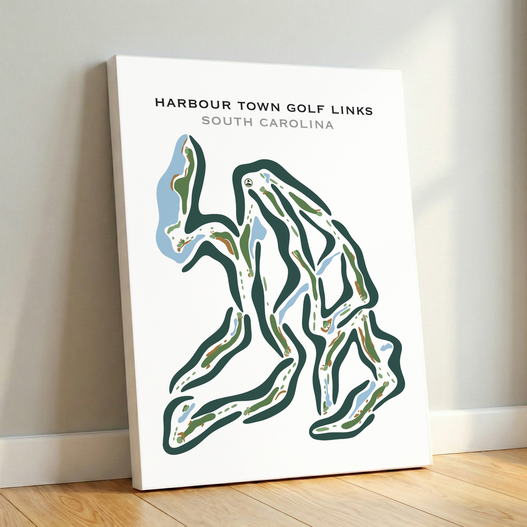 Harbour Town Golf Links, Hilton Head, South Carolina - Printed Golf Courses