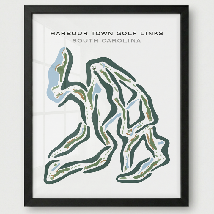 Harbour Town Golf Links, Hilton Head, South Carolina - Printed Golf Courses
