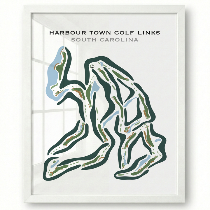 Harbour Town Golf Links, Hilton Head, South Carolina - Printed Golf Courses