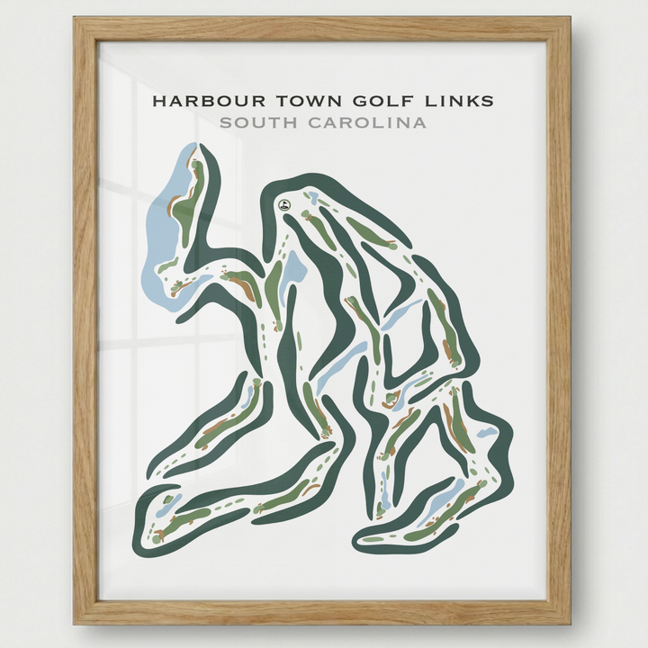 Harbour Town Golf Links, Hilton Head, South Carolina - Printed Golf Courses