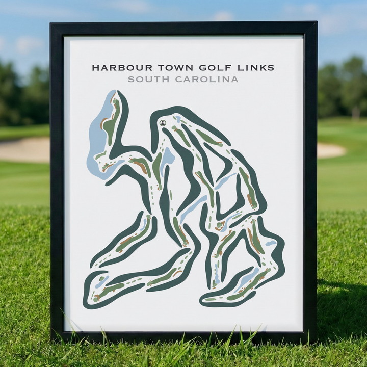 Harbour Town Golf Links, Hilton Head, South Carolina - Printed Golf Courses