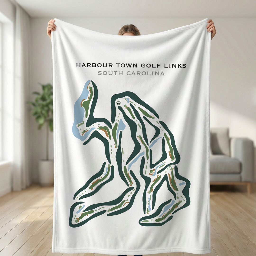 Harbour Town Golf Links, Hilton Head, South Carolina - Printed Golf Courses