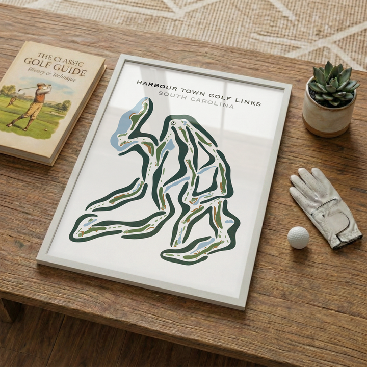 Harbour Town Golf Links, Hilton Head, South Carolina - Printed Golf Courses